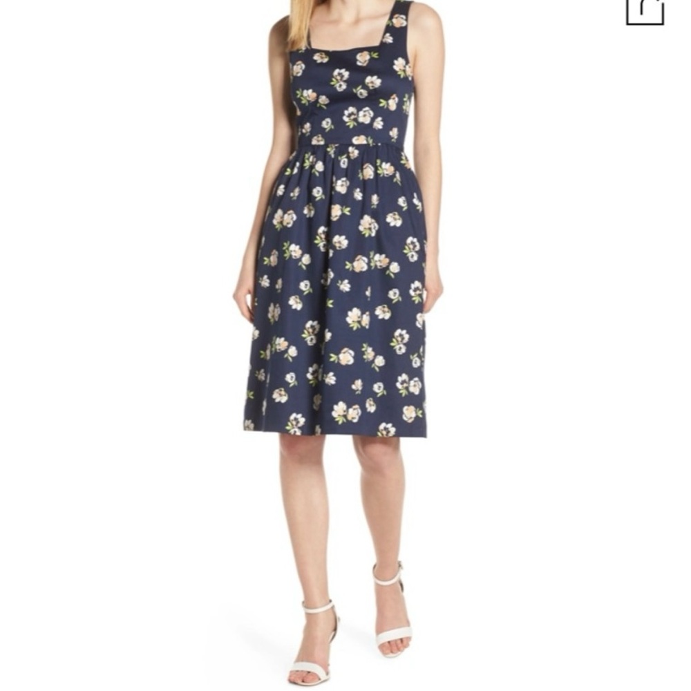 Floral Navy Dress